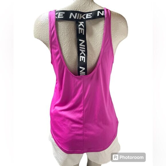 Nike tank top for women, size small, color pink & logo details in the back. - Picture 1 of 3